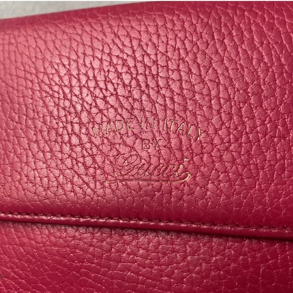 GUCCI PINK COMPACT WALLET - Picture 10 of 11
